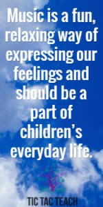 Music is a way of expressing our feelings - www.tictacteach.com