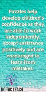 Puzzles develop confidence - www.TicTacTeach.com