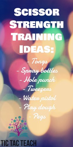 To develop scissor skills you can use a variety of other fun activities as well. Tictacteach.com/scissor-skills