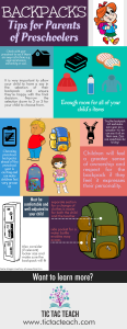 Backpacks for Kids infographic - TicTacTeach