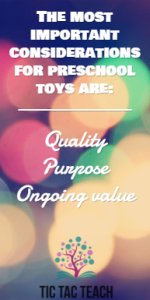 What are the most important considerations for preschool toys? - www.tictacteach.com