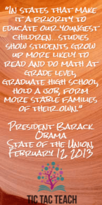“In states that make it a priority to educate our youngest children…studies show students grow up more likely to read and do math at grade level, graduate high school, hold a job, form more stable families of their own. We know this works. So let’s do what works and make sure none of our children start the race of life already behind.”