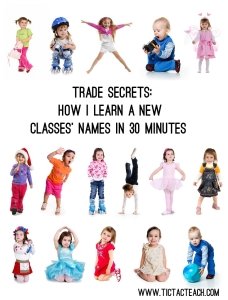How I learn a new classes' names in 30 minutes - TicTacTeach