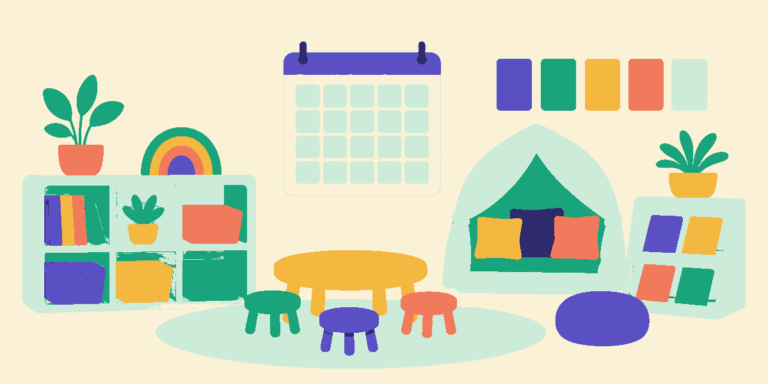 A tidy, inviting preschool classroom